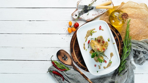 home cooked meal on table